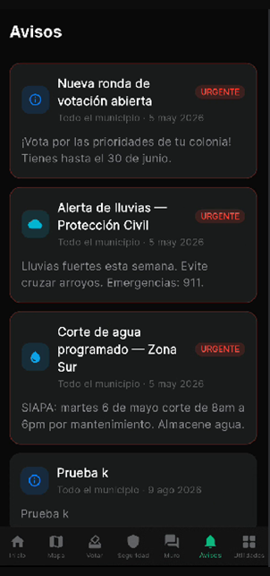 Avisos municipales