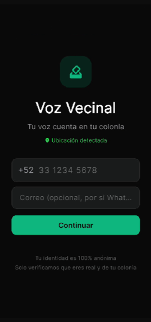 Login de la app