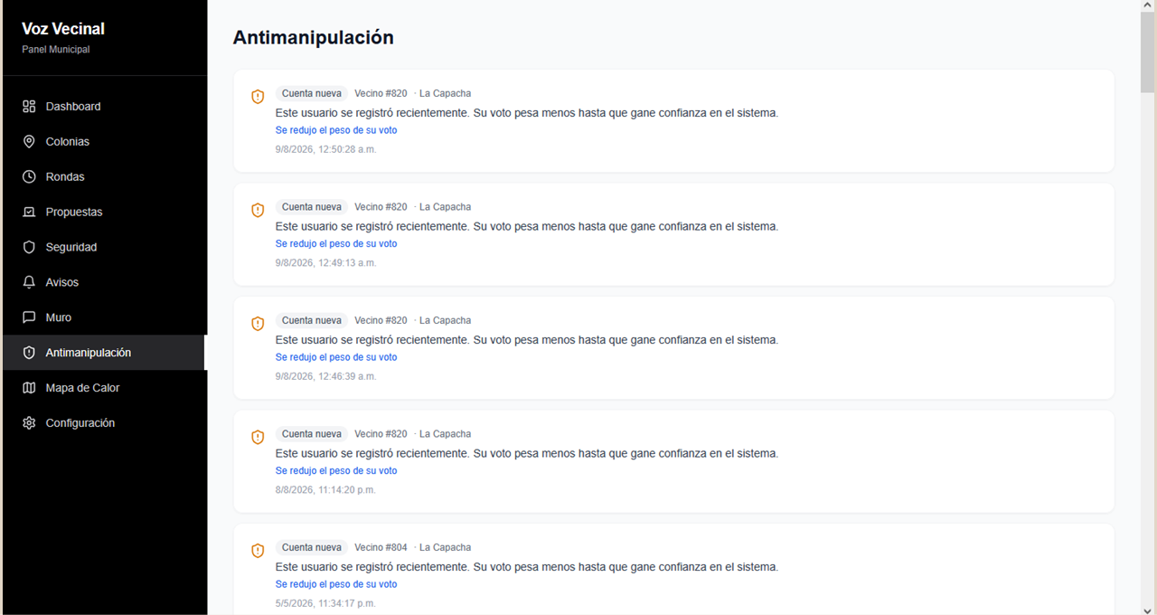 Módulo antimanipulación